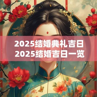 2025结婚典礼吉日 2025结婚吉日一览表