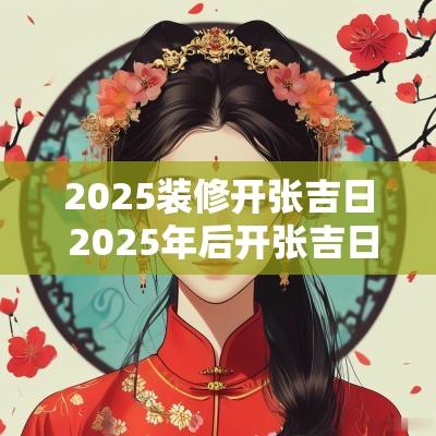 2025装修开张吉日 2025年后开张吉日