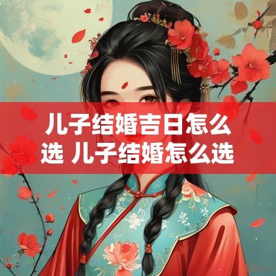 儿子结婚吉日怎么选 儿子结婚怎么选日子最好