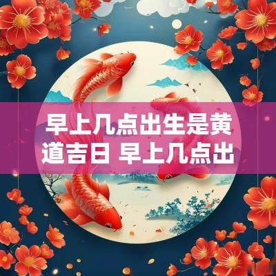 早上几点出生是黄道吉日 早上几点出生的宝宝最好