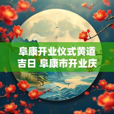 阜康开业仪式黄道吉日 阜康市开业庆典
