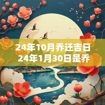 24年10月乔迁吉日 24年1月30日是乔迁吉日吗