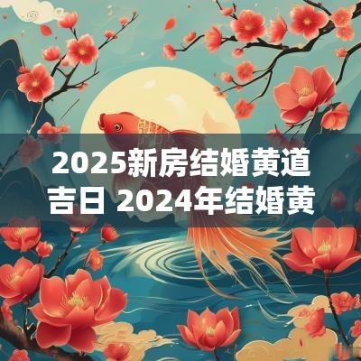 2025新房结婚黄道吉日 2025年结婚黄道吉日大全