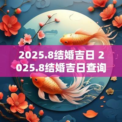 2025.8结婚吉日 2025.8结婚吉日查询