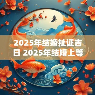 2025年结婚扯证吉日 2025年结婚上等吉日