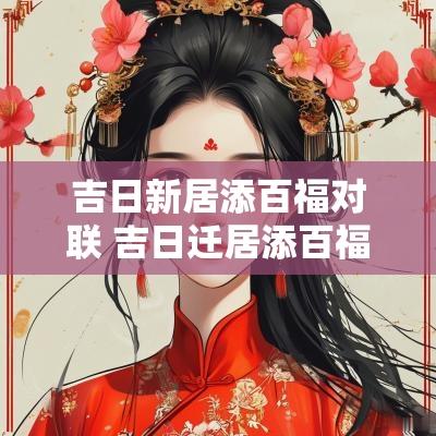 吉日新居添百福对联 吉日迁居添百福