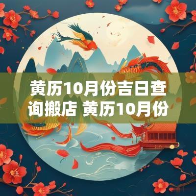 黄历10月份吉日查询搬店 黄历10月份吉日查询结婚