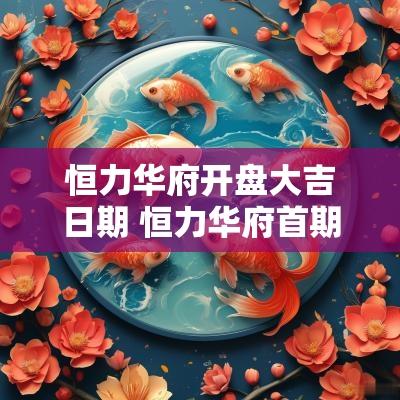 恒力华府开盘大吉日期 恒力华府首期什么时候交房