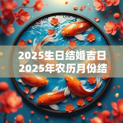2025生日结婚吉日 2025年农历月份结婚吉日