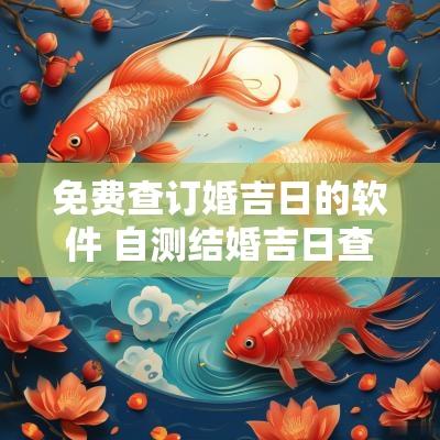 免费查订婚吉日的软件 自测结婚吉日查询软件免费版