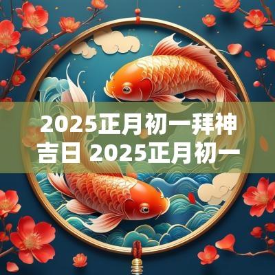 2025正月初一拜神吉日 2025正月初一拜财神吉时