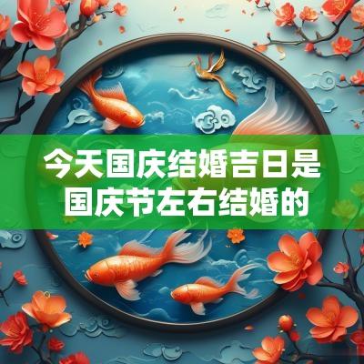 今天国庆结婚吉日是 国庆节左右结婚的黄道吉日