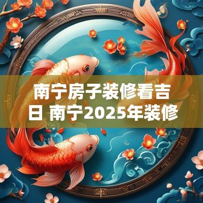 南宁房子装修看吉日 南宁2025年装修吉日
