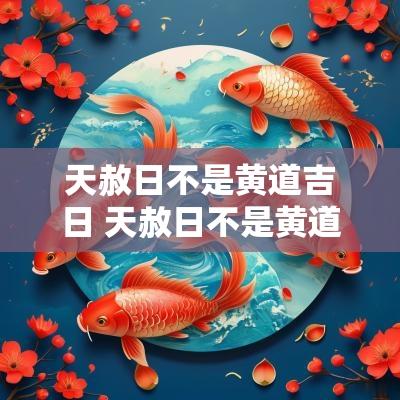 天赦日不是黄道吉日 天赦日不是黄道吉日可以安门吗
