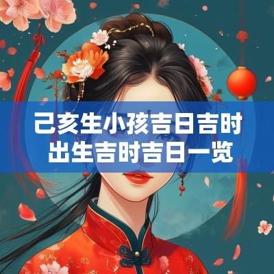 己亥生小孩吉日吉时 出生吉时吉日一览表最新