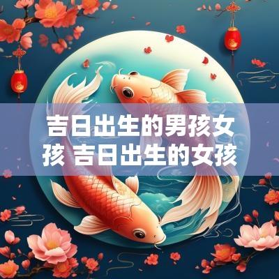 吉日出生的男孩女孩 吉日出生的女孩