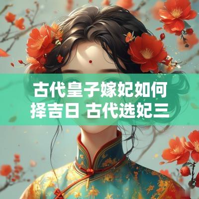 古代皇子嫁妃如何择吉日 古代选妃三种方法