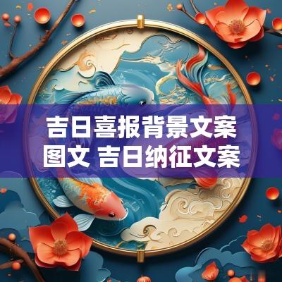 吉日喜报背景文案图文 吉日纳征文案