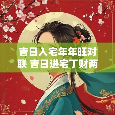 吉日入宅年年旺对联 吉日进宅丁财两旺家昌盛对联