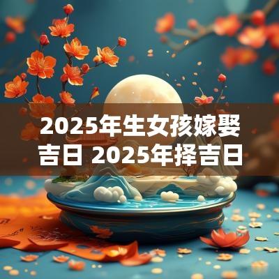 2025年生女孩嫁娶吉日 2025年择吉日生孩子