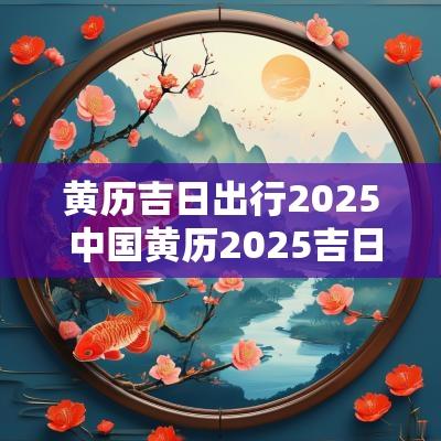 黄历吉日出行2025 中国黄历2025吉日