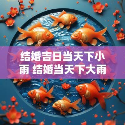 结婚吉日当天下小雨 结婚当天下大雨新娘命苦