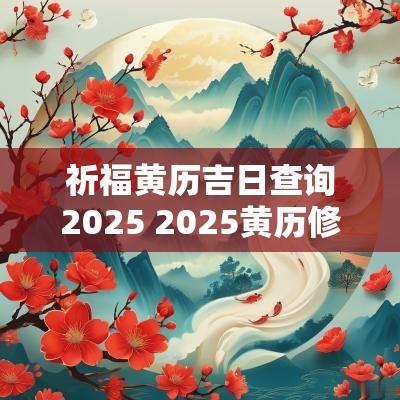 祈福黄历吉日查询2025 2025黄历修坟吉日查询