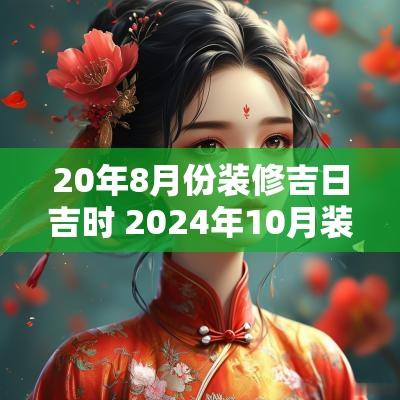 20年8月份装修吉日吉时 2025年10月装修吉日吉时