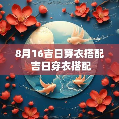 8月16吉日穿衣搭配 吉日穿衣搭配