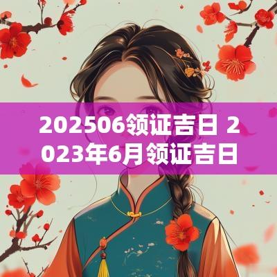 202506领证吉日 2025年6月领证吉日有哪几天