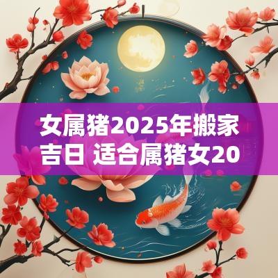 女属猪2025年搬家吉日 适合属猪女2025年搬家的吉日