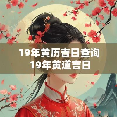 19年黄历吉日查询 19年黄道吉日