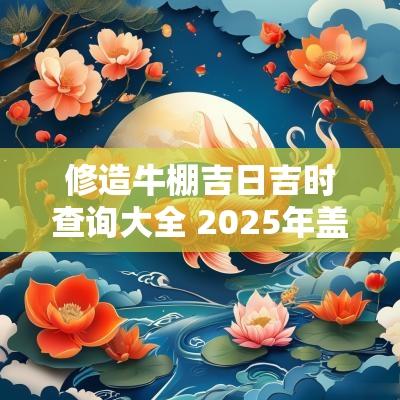 修造牛棚吉日吉时查询大全 2025年盖牛棚吉日