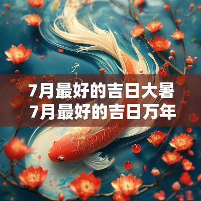 7月最好的吉日大暑 7月最好的吉日万年历