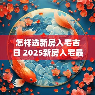 怎样选新房入宅吉日 2025新房入宅最佳吉日 怎样选新房入宅吉日 2025新房入宅最佳吉日