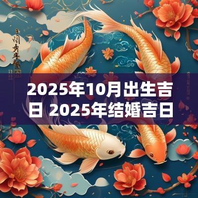 2025年10月出生吉日 2025年结婚吉日一览表