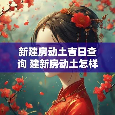 新建房动土吉日查询 建新房动土怎样选吉日吉时