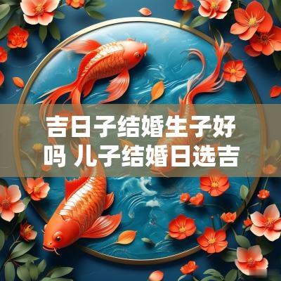 吉日子结婚生子好吗 儿子结婚日选吉日迷信吗