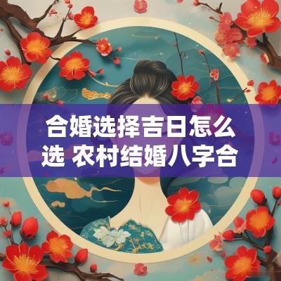 合婚选择吉日怎么选 农村结婚八字合婚吉日