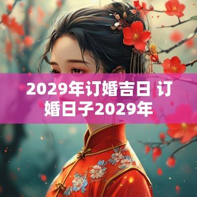 2029年订婚吉日 订婚日子2029年