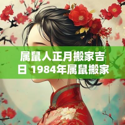 属鼠人正月搬家吉日 1984年属鼠搬家吉日