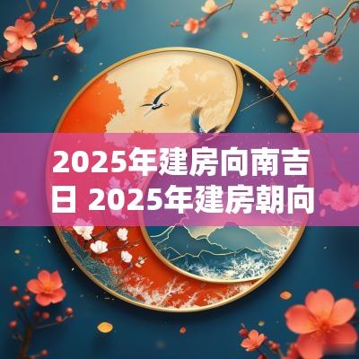 2025年建房向南吉日 2025年建房朝向哪个方向最好