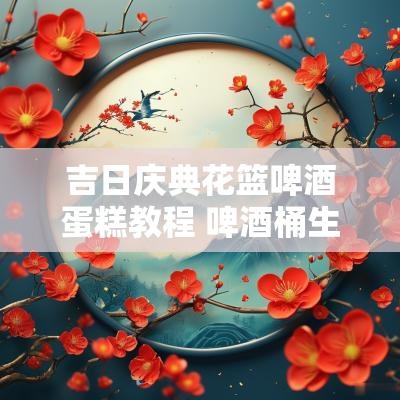 吉日庆典花篮啤酒蛋糕教程 啤酒桶生日蛋糕教程