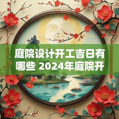 庭院设计开工吉日有哪些 2025年庭院开工吉日