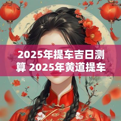2025年提车吉日测算 2025年黄道提车吉日