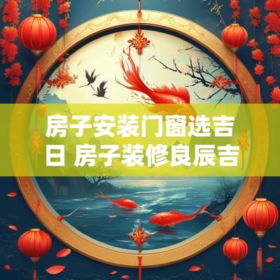 房子安装门窗选吉日 房子装修良辰吉日怎么选