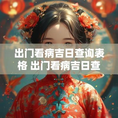出门看病吉日查询表格 出门看病吉日查询表格模板