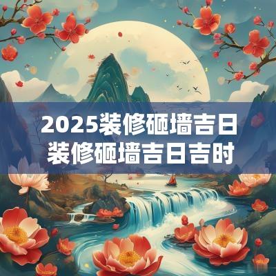 2025装修砸墙吉日 装修砸墙吉日吉时