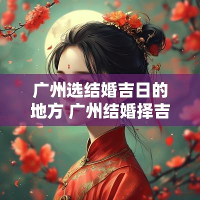 广州选结婚吉日的地方 广州结婚择吉日网站