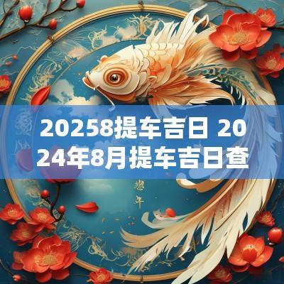 20258提车吉日 2025年8月提车吉日查询一览表